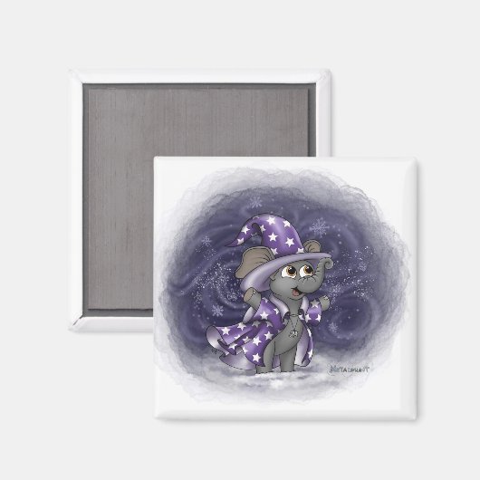 Metalfant Wilbur in Winter Magnet (Voorkant / Achterkant)