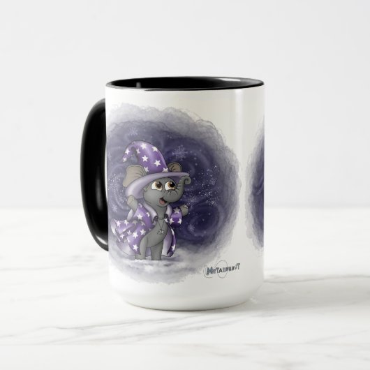 Metalfant Wilbur in Winter Mok (Voorkant links)