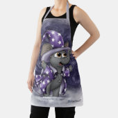 Metalfant Wilbur in Winter Over Print Apron Schort (Insitu)