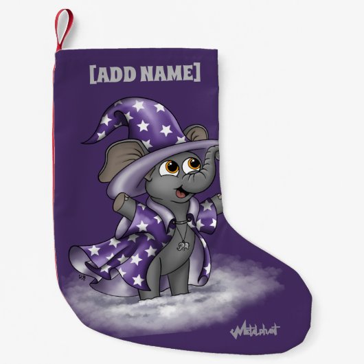 Metalfant Wilbur in Winter Stocking Kleine Kerstsok (Voorkant)