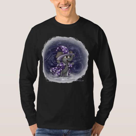 Metalfant Wilbur in Winter Volwassen Lange Hoes T-shirt (Voorkant)