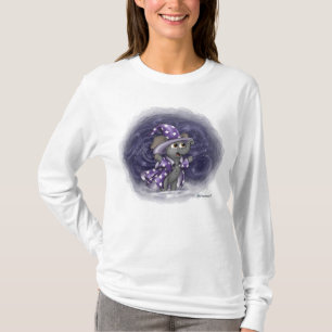 Metalfant Wilbur in Winter Women's Long Meve T-shirt