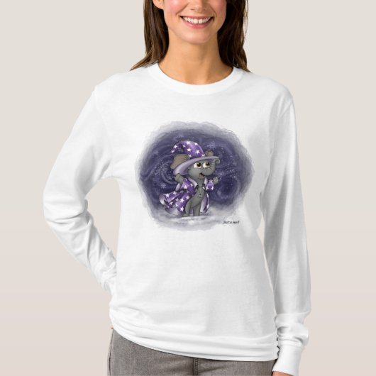 Metalfant Wilbur in Winter Women's Long Meve T-shirt (Voorkant)