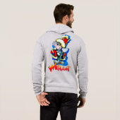 Metalfant Winter Holiday Adult Front Zip Hoodie (Achterkant volledig)