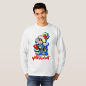 Metalfant Winter Holiday Adult Long Hoeve T-shirt (Voorkant volledig)