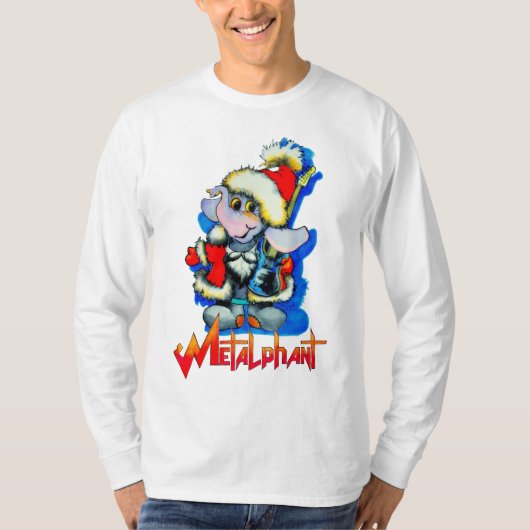 Metalfant Winter Holiday Adult Long Hoeve T-shirt (Voorkant)