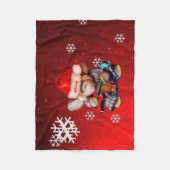 Metalfant Winter Holiday Fleece Blanket (rood) (Voorkant)