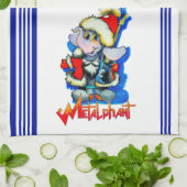 Metalfant Winter Holiday Kitchen Towel Theedoek (Gevouwen)