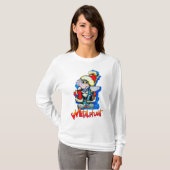 Metalfant Winter Holiday, lange hoes voor vrouwen T-shirt (Voorkant volledig)