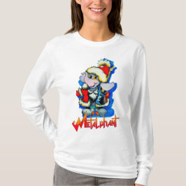 Metalfant Winter Holiday, lange hoes voor vrouwen T-shirt