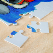 Metalfant Winter Holiday Puzzle - blauw Legpuzzel (Zijkant)