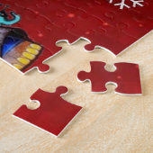 Metalfant Winter Holiday Puzzle (rood) Legpuzzel (Zijkant)