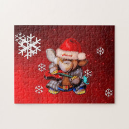 Metalfant Winter Holiday Puzzle (rood) Legpuzzel