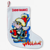 Metalfant Winter Holiday Stocking Kleine Kerstsok (Voorkant)