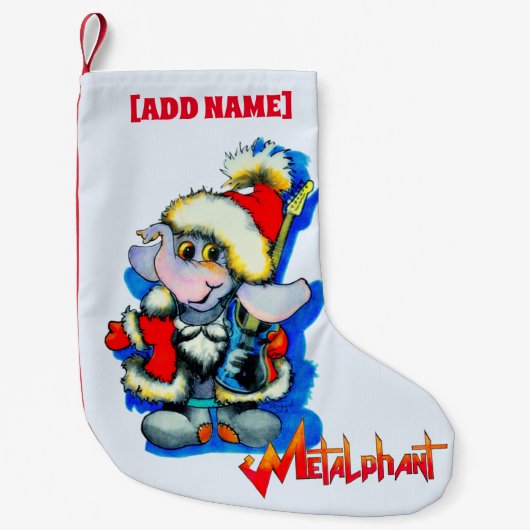 Metalfant Winter Holiday Stocking Kleine Kerstsok (Voorkant)