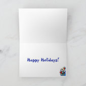 Metalfant Winter Scene Holiday Card Kaart (Binnen)