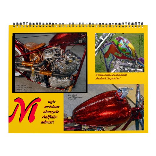 Metalflake Madness Huge Size Motorcycle Paint 2014 Kalender (Hoes)