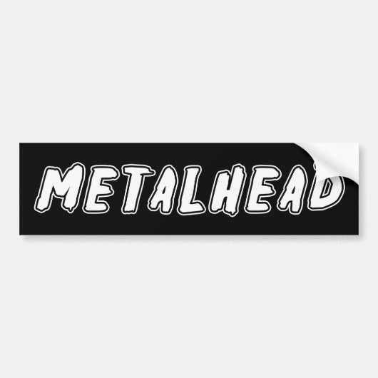 Metalhead Bumpersticker (Voorkant)
