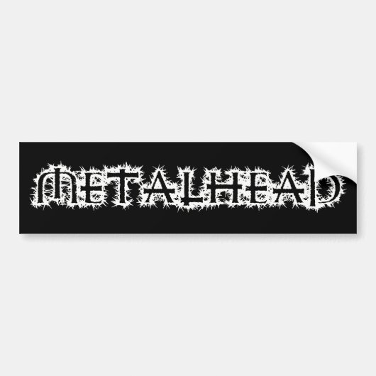Metalhead Bumpersticker (Voorkant)