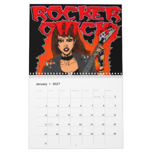 Metalhead Calender Kalender (Jan 2027)
