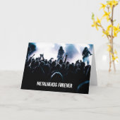 Metalhead Forever Heaval Metal Birthday Card Kaart (Gele Bloem)