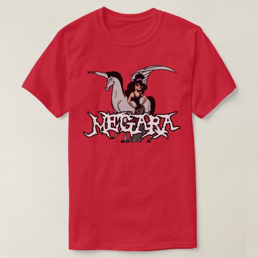 Metalhead Megara God of War T-shirt (Design voorkant)