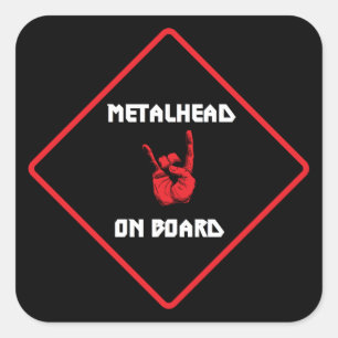 Metalhead on board Sticker