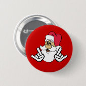 Metalhead Santa Button (Voorkant /achterkant)