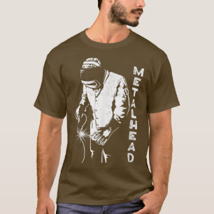 Metalhead Welder Welding Metalworking Metal Fabric T-shirt