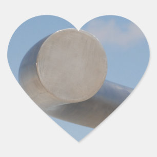 Metalic Blue Skies Hart Sticker