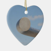 Metalic Blue Skies Keramisch Ornament (Rechts)