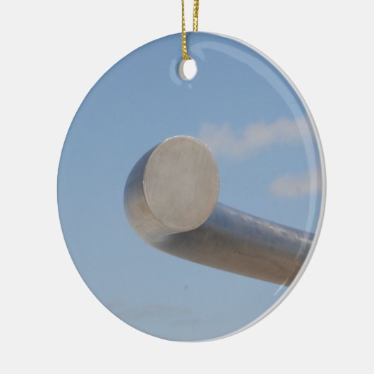 Metalic Blue Skies Keramisch Ornament (Links)