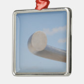 Metalic Blue Skies Metalen Ornament (Links)