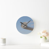 Metalic Blue Skies Ronde Klok (Huis)