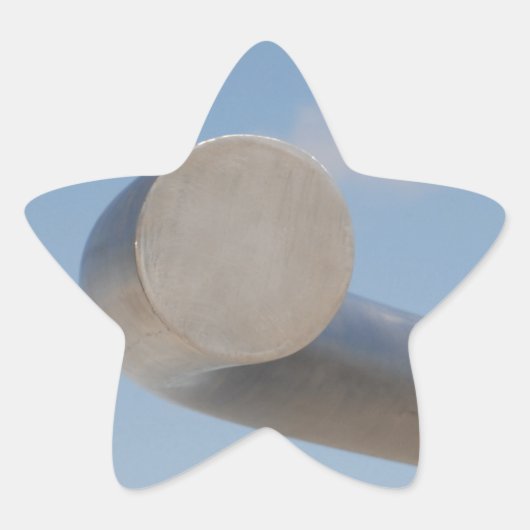 Metalic Blue Skies Ster Sticker (Voorkant)