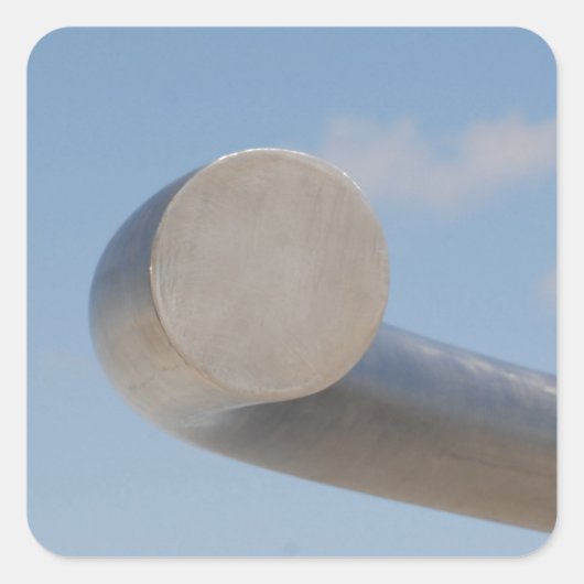 Metalic Blue Skies Vierkante Sticker (Voorkant)