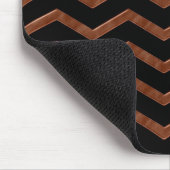 Metalic Bronze Zig Zag Pattern Muismat (Hoek)