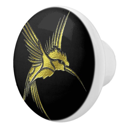 Metalic Gold Hummingbird Dresser Drawer Knop Pull (Rechts)