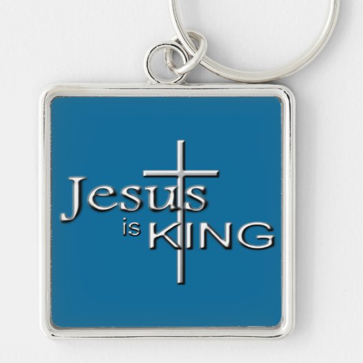 Metalic Jesus Kingt Sleutelhanger (Voorkant)