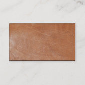 Metalic Kokopelli Aged Leather Visitekaartje (Achterkant)