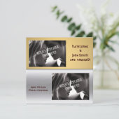 Metalic modern Square Verloving aankondiging (Staand voorkant)