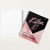 Metalic Roos Gold & Black Killin' It Weekly Planner (Display)