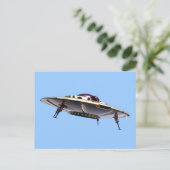 Metalic UFO-Briefkaart Briefkaart (Staand voorkant)