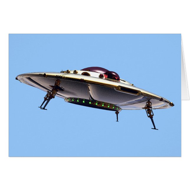 Metalic UFO-Kaart (Voorkant Horizontaal)