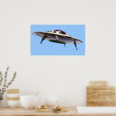 Metalic UFO-Poster Poster (Keuken)