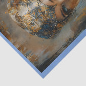 Metalic Vrouw Olieverfschilderij Decoupage Links 1 Tissuepapier (Detail)