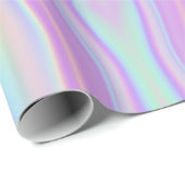 Metalische iriserende regenboogroze Aqua Paars mei Cadeaupapier (Rol Hoek)