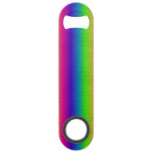 Metalische regenboogbalk speed flessenopener (Achterkant)