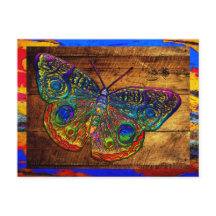 Metalische regenbooglandvlinder