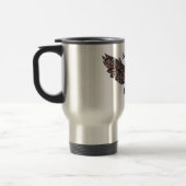 Metalized Owl Art Personalised Reisbeker (Links)